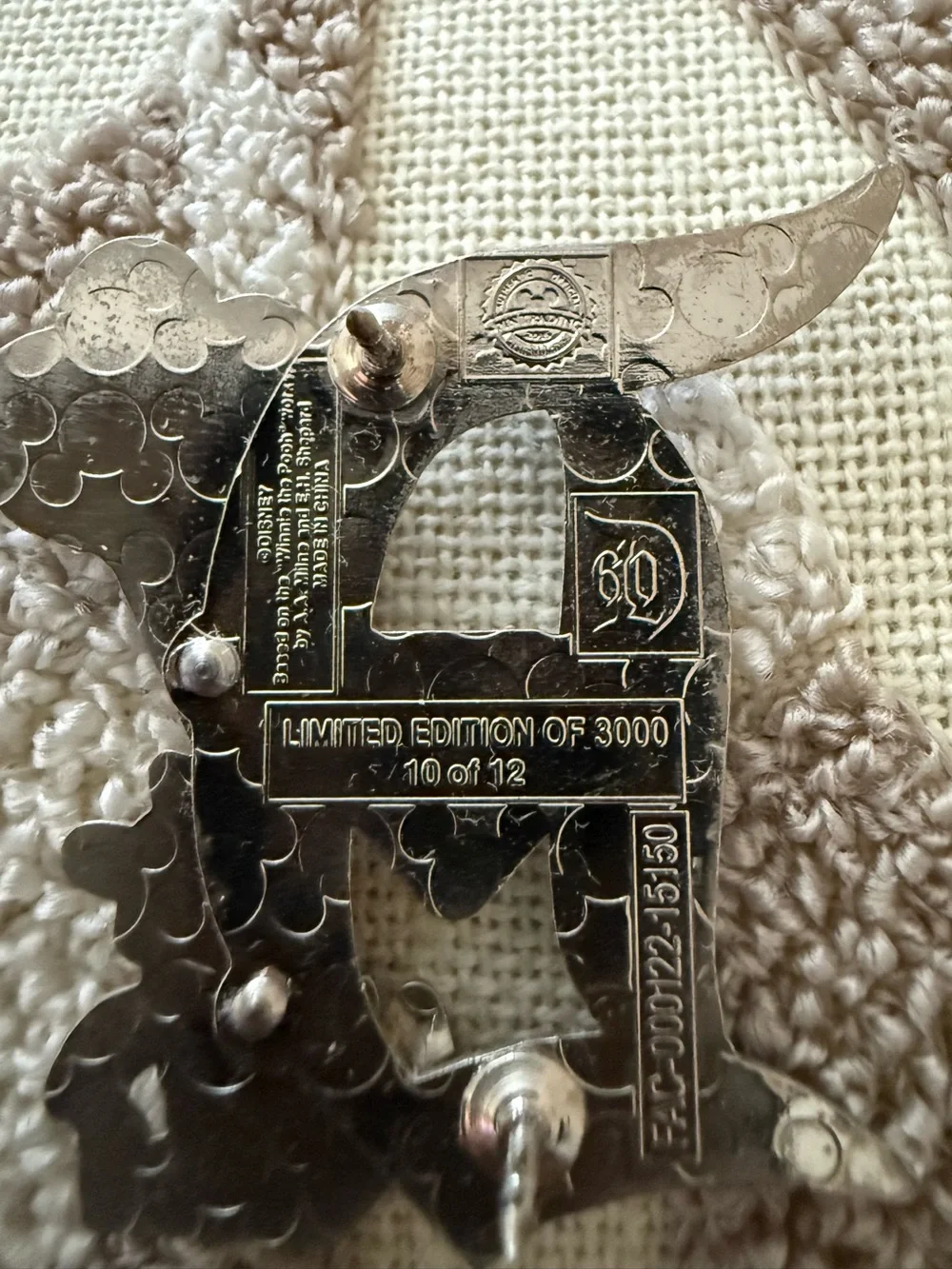 Disney Parks Pin Trading Pooh D Diamond Decades LE 3000 Disneyland 60th